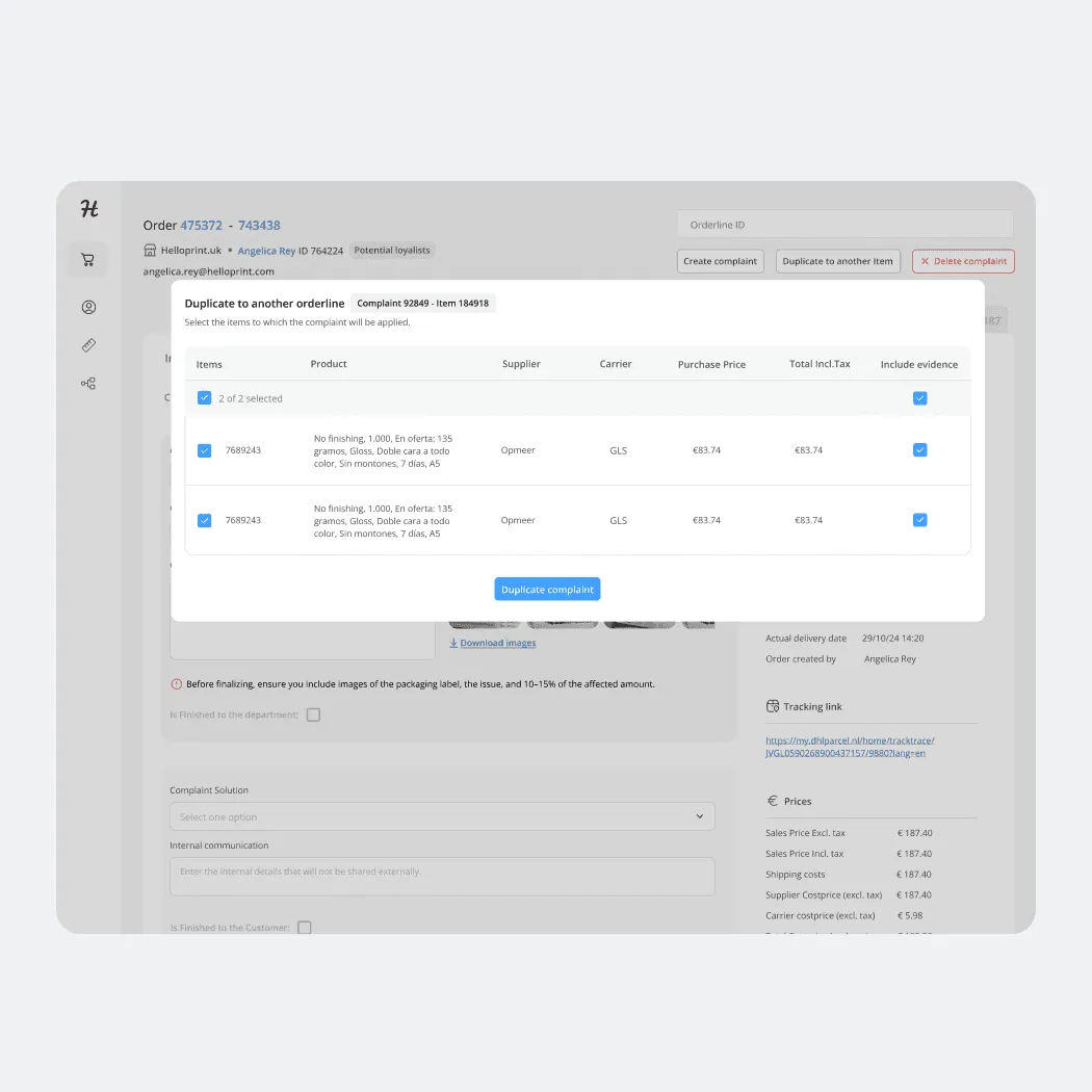 360 Platform: Complaint duplication